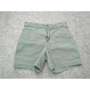 Eddie Bauer Shorts Womens 6 Green Inseam: 5" High Rise Utility Hiking Outdoor